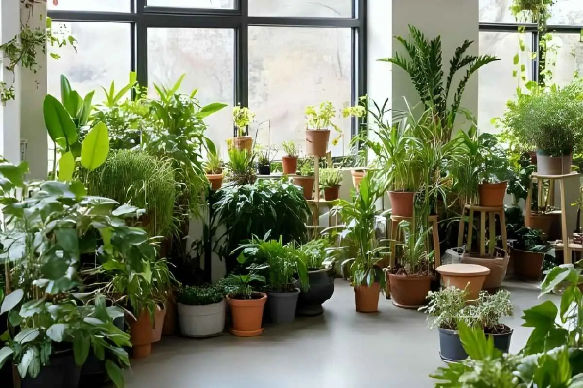 Collection of low-maintenance plants arranged beautifully